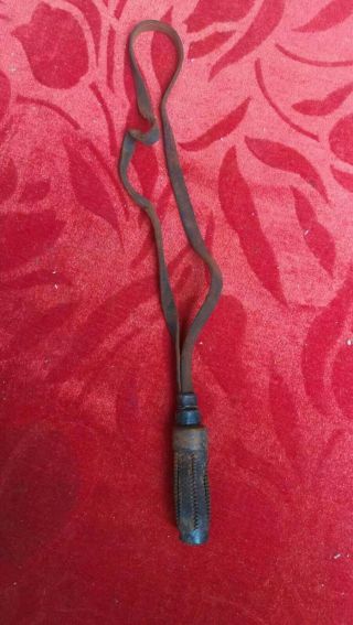 Wwii Japanese Nco Leather Sword Tassel Sword Knot - 32 Type