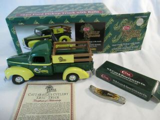 Case Xx Ertl Collectible 1940 Ford Pickup Truck With Rails And Knife
