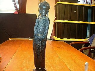 Large 16 " Bronze Figure Of Qin Liangyu (zhenso)
