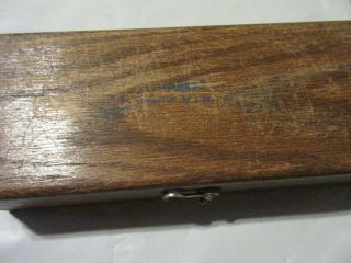 Vintage Sharpening Stone In Wooden Box