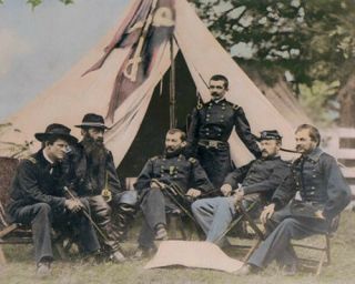 Major General Philip Henry Sheridan Civil War 8x10 " Hand Color Tinted Photograph