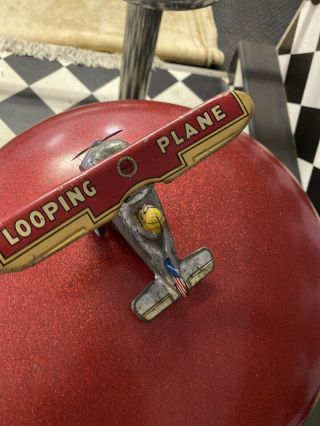 Louis Marx Looping Plane tin windup toy,  prewar 2