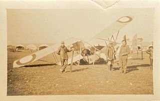 Snapshot World War 1 Crashed Biplane (2 3/4” By 4 1/2”)