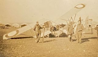 Snapshot World War 1 Crashed biplane (2 3/4” by 4 1/2”) 2