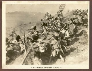 Undated Press Photo Movie Scene D.  W.  Griffith 