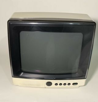Vintage Magnavox Rd0946 T102 9 " Crt Tv With Remote Euc 1994