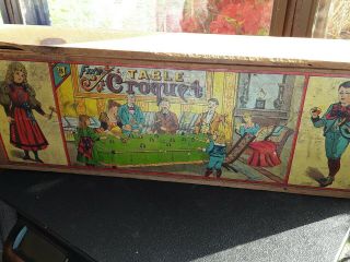 Vintage Early: Table Croquet - Circa Late 1800 
