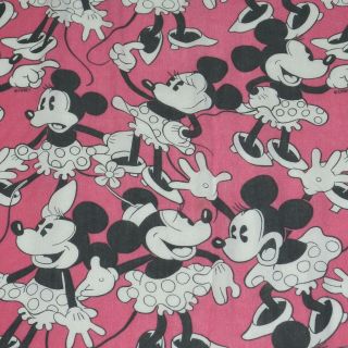Vintage Disney Minnie Mouse Twin Size Fitted Bed Sheet