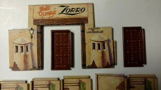 Vintage 1958 Marx - Disney Production Zorro Tin Litho Playset Fort
