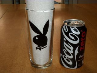 Playboy Rabbit Head Logo,  Pint Beer Glass,  Vintage