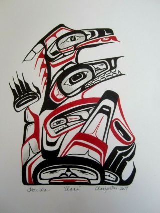 Northwest Coast Art - Haida Clans Contemporary - Painting