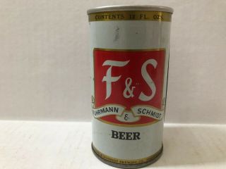 F&s Premium Beer Can.  Pull Tab Version From Shamokin,  Pa