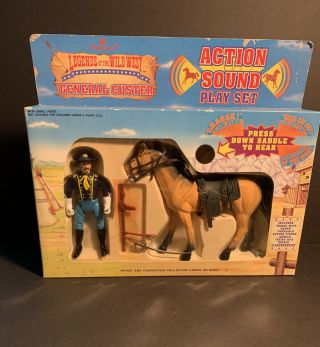 Vintage Legends Of The Wild West General Custer Action Sound Play Set