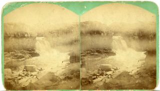 Sioux Falls Dakota Territory: Falls 1880 Photo By Lv Bean K70
