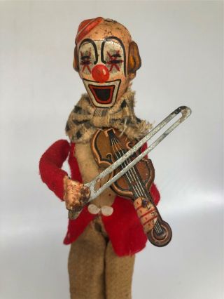 1950 ' s Happy the Violinist Mechanical Wind - Up Toy - - 2
