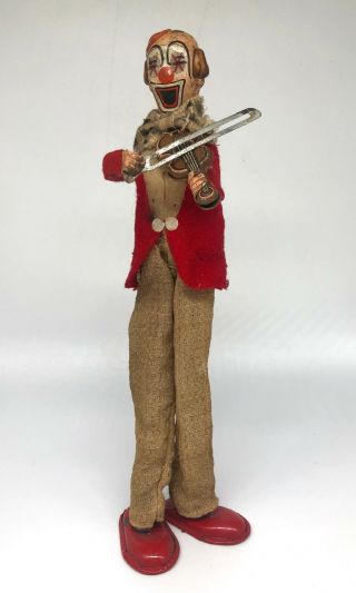 1950 ' s Happy the Violinist Mechanical Wind - Up Toy - - 3