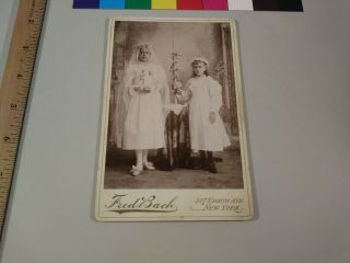 Confirmation Girls Fred Bach York City Cabinet Card Photo Cdii