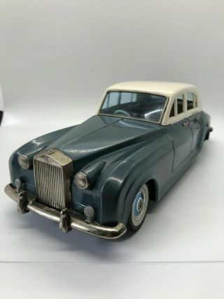 Vintage Rolls Royce Silver Cloud Tin Friction Car Bandai Made In Japan