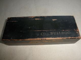 " Rare " 1940 - 64 Case Xx 5172 Big Pocket Knife Black Wood Hinged Box Bulldog