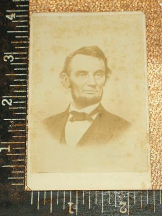 Cdv Civil War Era Abraham Lincoln