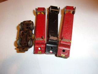 1950s Ranger Motor Lines Tin Litho Toy Tractor Trailer Truck Four Piece Set 3