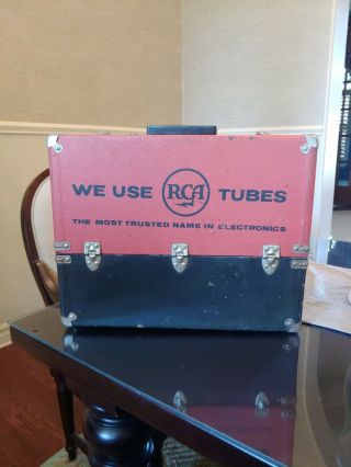 Vintage Rca Tv / Radio Service Repair Case / Tool Box For Vacuum Tubes Large