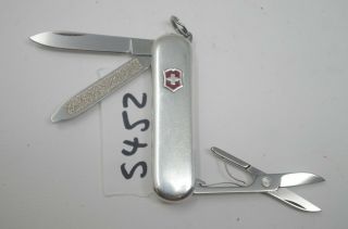 Victorinox Sterling Silver Classic 925 Sabl Swiss Army Pocket Knife Keychain