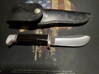 Vintage Buck 103 Usa Skinner Hunting Knife With Sheath 1972 - 85 Cond.