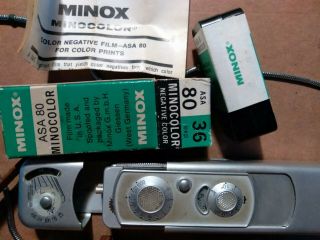 Vintage.  Minox Wetzlar Camera Made In Germany.  With.  Film.