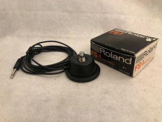 Vintage 1980s Roland Fs - 1 Foot Switch In Orig.  Box For Re - 201 301 501,  Sre - 555