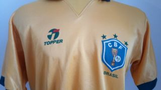 jersey shirt camiseta topper vintage BRASIL BRAZIL home Italy ' 90 L Flamengo 3