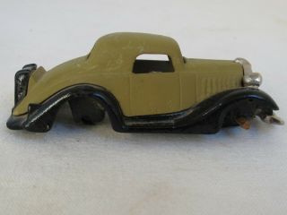 Hubley Terraplane Cast Iron Toy Coupe Take A Part Nickel Grill 4 1/2 " Long