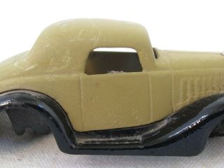 Hubley Terraplane Cast Iron Toy Coupe Take a Part Nickel Grill 4 1/2 