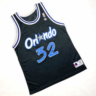 Vintage Orlando Magic Shaquile Oneal Champion Jersey Size 44 Made In Usa