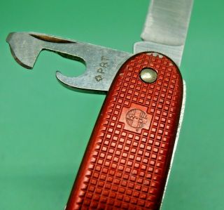 1964 Wenger 93mm Model 1961 Soldier Red Alox Swiss Army Knife