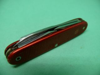 1964 Wenger 93mm model 1961 Soldier Red alox Swiss Army Knife 3