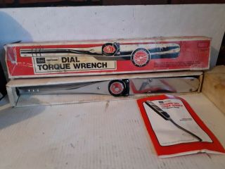 Vintage Craftsman 44645 Dial Torque Wrench 1/2” Drive
