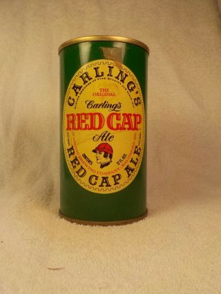 Carlings Red Cap Ale Baltimore Md Straight Steel Old Beer Can