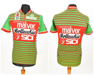Vintage 1988 Sportful Cycling Jersey Bottecchia Malvor Mapei 80s Size L