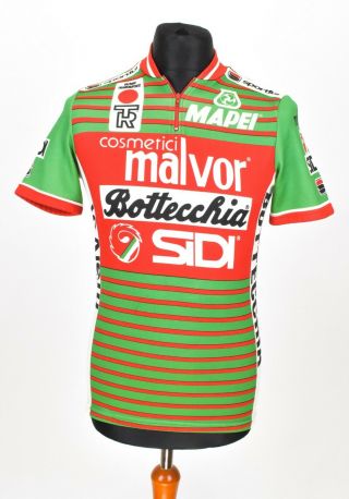 Vintage 1988 Sportful Cycling Jersey Bottecchia Malvor Mapei 80s Size L 3