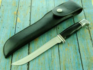 Vintge 1968 - 72 2 Line Buck Usa 105 Pathfinder Hunting Skinning Knife Set Knives