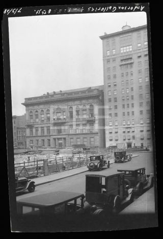 1928 Gallery 52nd Ave 8th St Manhattan Nyc York City Old Photo Negative 715b