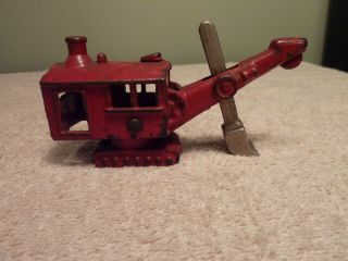 Hubley Cast Iron General Digger Shovel Crane 4 1/2 " 1930 