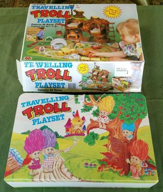 Vintage 1992 Travelling Troll Playset Complete With Box