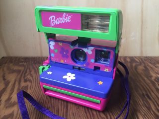 Vintage Barbie Polaroid 600 Instant Camera W/strap Made In U.  K