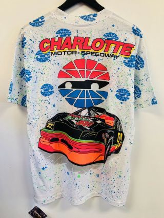 Vintage 80s 90s 92 NASCAR Mello Yello 500 North Carolina T - Shirt Size XL Sports 2