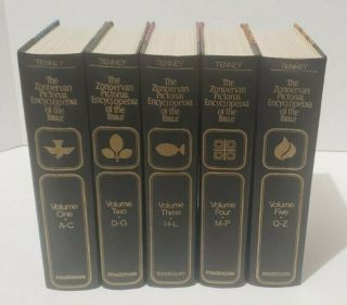 Zondervan Pictorial Encyclopedia Of The Bible Complete 5 Volume Set Vintage 1982