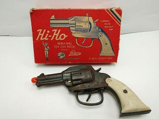 1940 Hi Ho Kilgore Cast Iron Cap Gun W/ Box