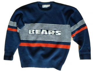 Vintage Chicago Bears Cliff Engle Ltd Wool Blend Sweater Adult X - Large Ditka