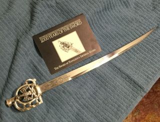 Sword Of Napoleon’s Imperial Guard 1987 Franklin 2000 Years Of The Sword